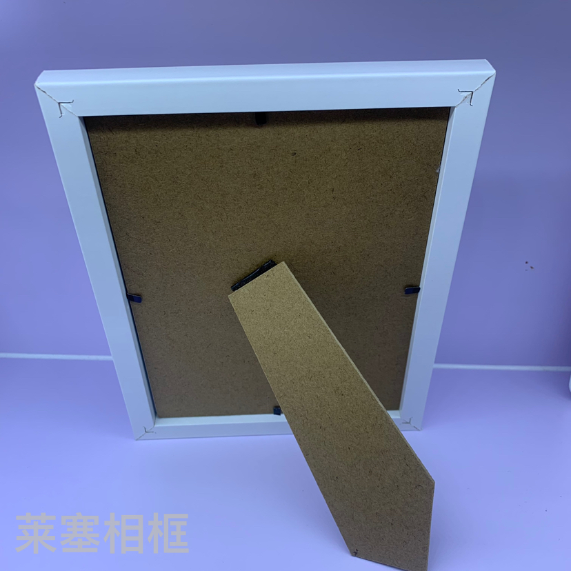 Pure white density board glass creative home decoration photos, gifts, handicrafts, ornaments, density board photo frames Item Picture