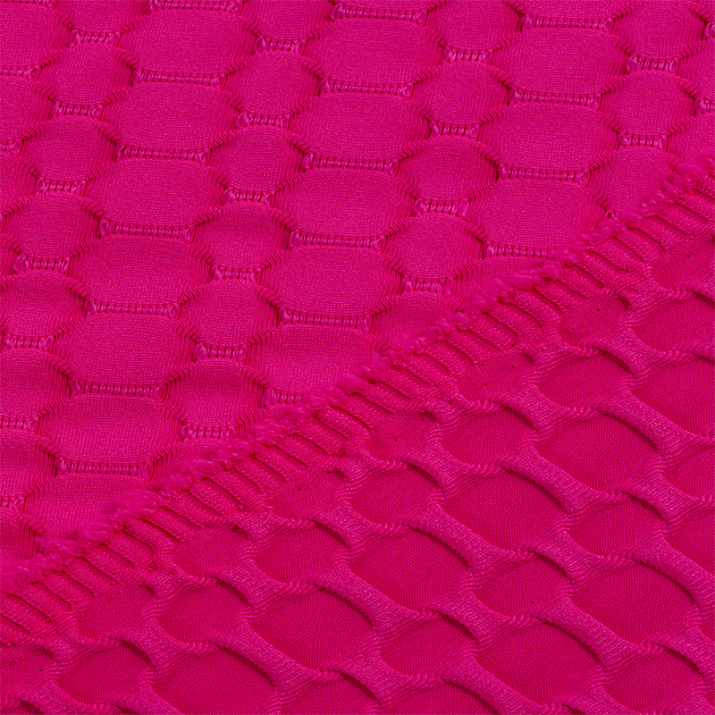 Teak large check European and American fashion peach hip-lifting pants fabric shaping hip-lifting tight yoga wear fabric Specification image