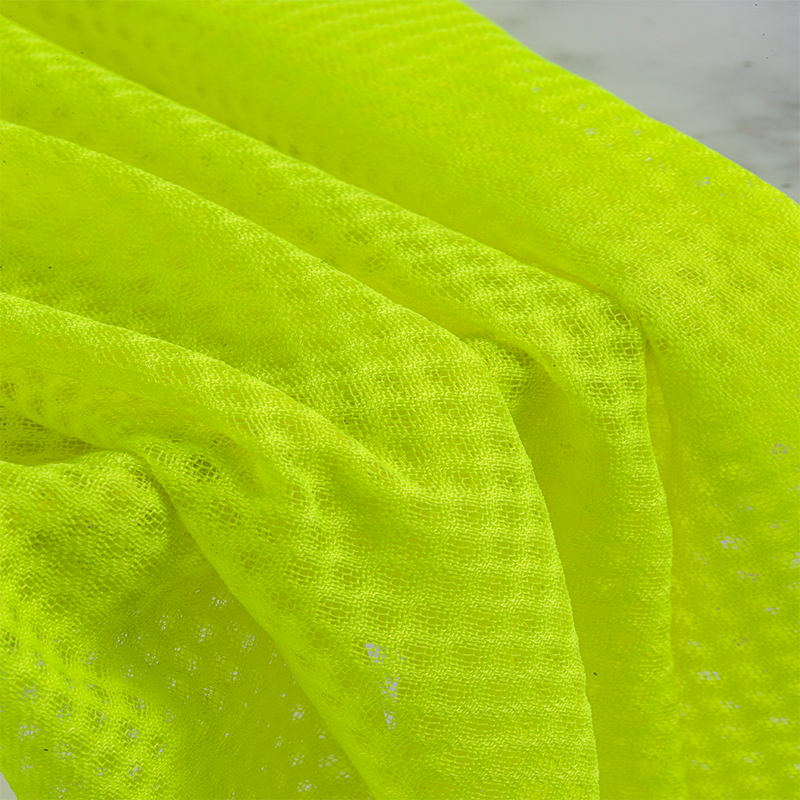 75D in-stock polyester knitted fabric, mesh fabric, low-elasticity perforated mesh fabric, breathable fabric for sportswear lining and luggage Application Scenario
