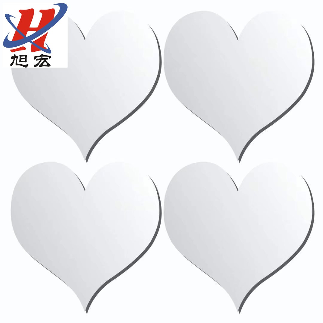 New 30*30 cartoon mirror sticker free perforation-free bathroom room self-adhesive mirror self-adhesive decorative mirror sticker
