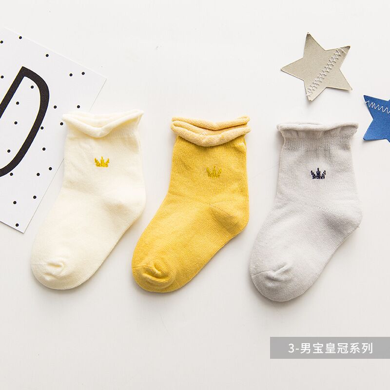 Wholesale of 2020 new children's socks, boneless sewn pure cotton mid-calf socks for boys and girls, baby loose crown socks Application Scenario