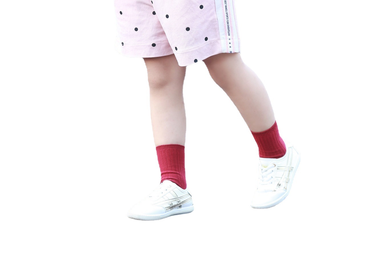 Wholesale of 2020 new Korean version autumn and winter short socks, children's solid color double-needle socks, wholesale of spring and autumn boys' and girls' socks Item Picture