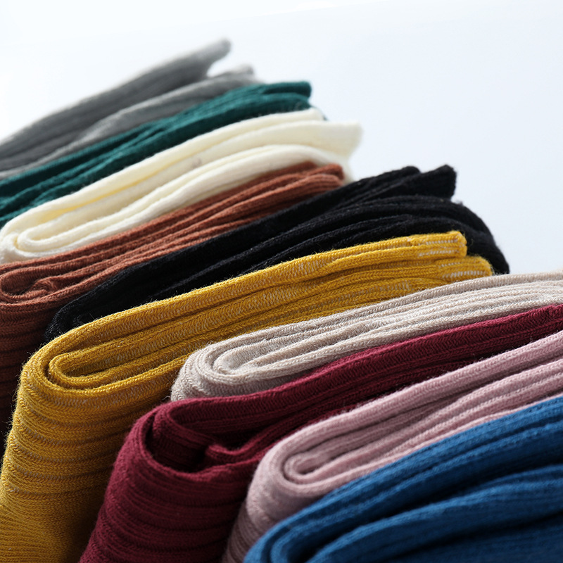 Wholesale of 2020 new Korean version autumn and winter short socks, children's solid color double-needle socks, wholesale of spring and autumn boys' and girls' socks
