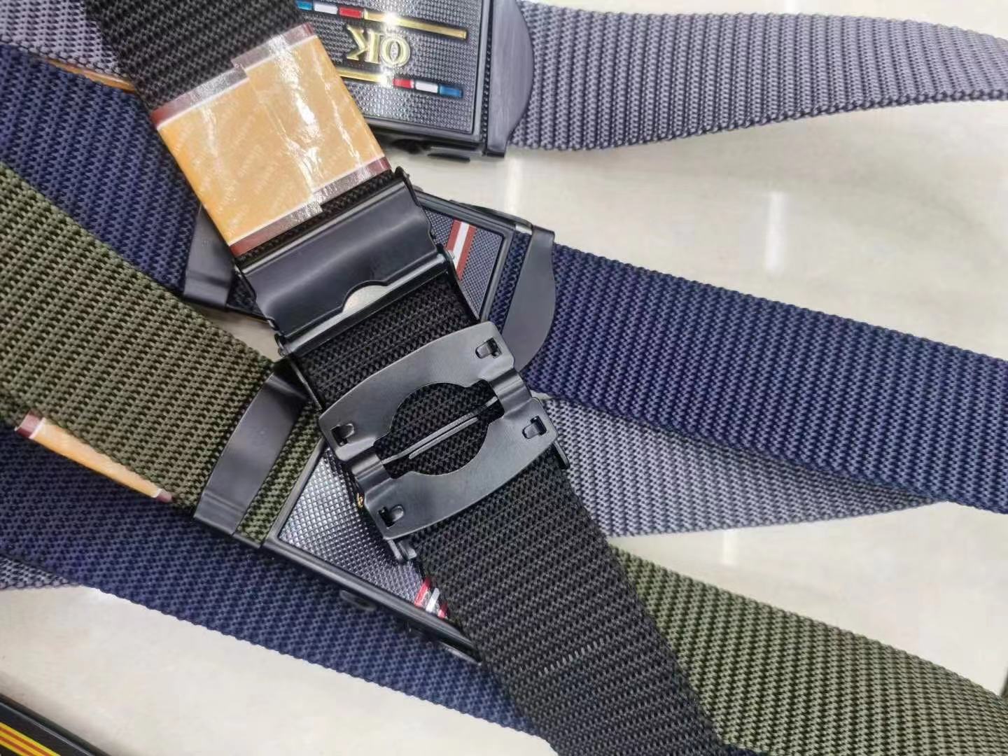 Student military training belt, outdoor protective nylon woven belt, smooth pressure plate, men's belt, stretchable and unbroken fabric belt Application Scenario