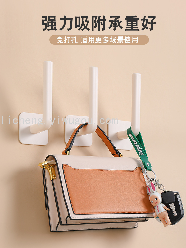 The manufacturer supplies multi-functional non-drilling strong hook storage hook racks and L-shaped self-adhesive hooks for home storage Specification image