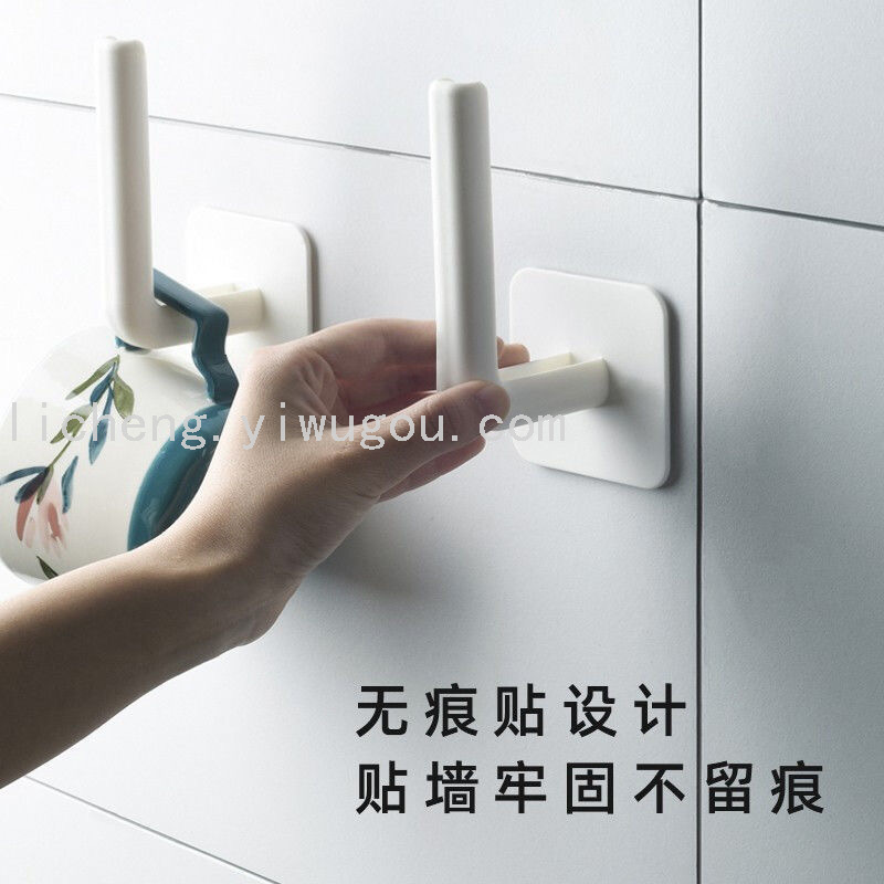 The manufacturer supplies multi-functional non-drilling strong hook storage hook racks and L-shaped self-adhesive hooks for home storage details Picture
