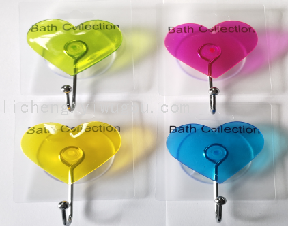 35823 Powerful invisible suction Cup Hook, creative plastic adhesive hook, waterproof and moisture-proof, bathroom and kitchen hook without drilling Specification image