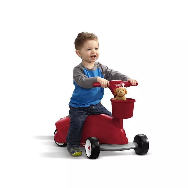 Children's scooters, three-wheeled scooters, two-in-one multi-functional baby scooters, drop shipping details Picture