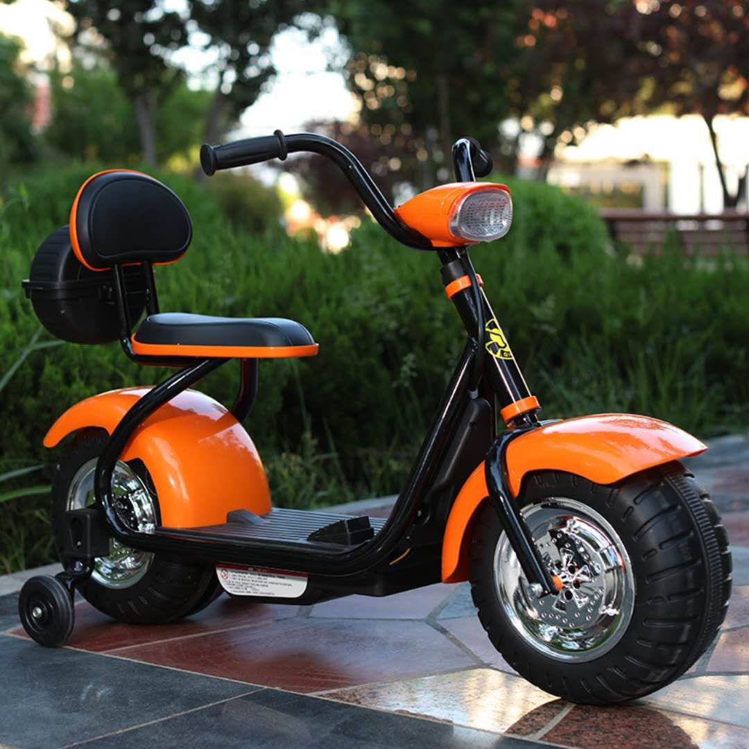 Harley-davidson children's electric motorcycle tricycle 2-5-8-year-old boys and girls can ride in a toy car with charging bottles details Picture