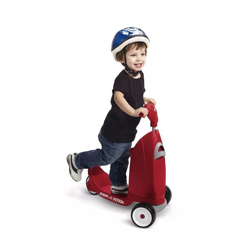 Children's scooters, three-wheeled scooters, two-in-one multi-functional baby scooters, drop shipping full figure