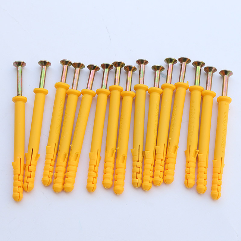 Wholesale of 45# steel small yellow fish expansion plugs, plastic expansion nails, nylon expansion bolts and expansion screws from the manufacturer details Picture
