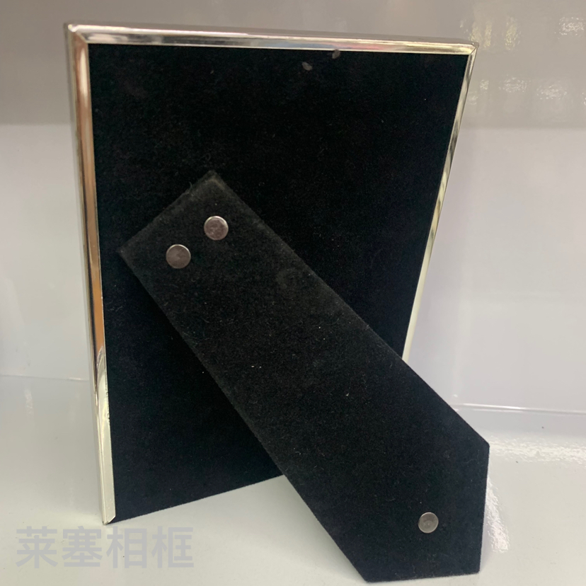 Bamboo joint iron electroplated silver glass creative photo home living room decoration gift handicraft metal photo frame Specification image