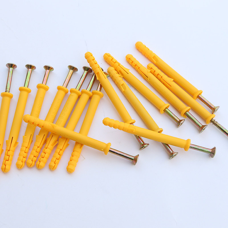 Wholesale of 45# steel small yellow fish expansion plugs, plastic expansion nails, nylon expansion bolts and expansion screws from the manufacturer Item Picture