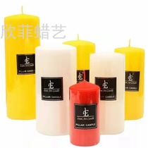 Smokeless slope top column wax romantic wedding aromatherapy to odor candlelight dinner candles smokeless decorative craft candles