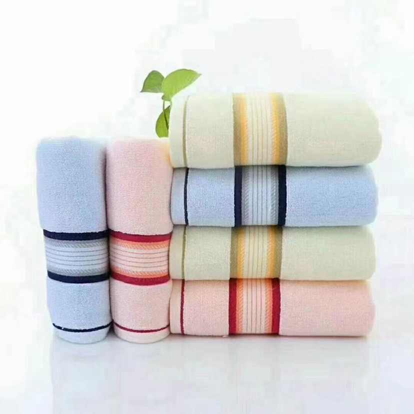 Washcloth pure cotton wash face bath household adult children men's and women's pata pure cotton soft water absorbent color stripes