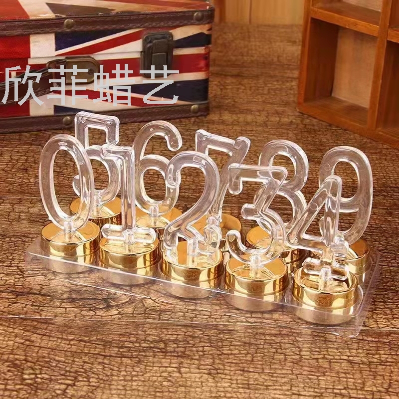 Digital LED electronic lights seven-color lights candlelight dinner romantic birthday proposal Ark candles decorative craft candles candles