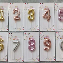 Wholesale MEDIUM TuHAO GOLD OVAL digital BIRTHDAY CANDLES Party birthday cake birthday craft birthday candles