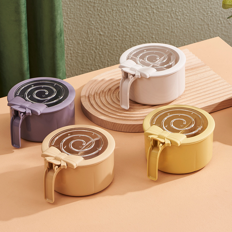 2021 New creative covered seasoning storage box, lollipop seasoning box, seasoning jar, kitchen divided style seasoning jar details Picture