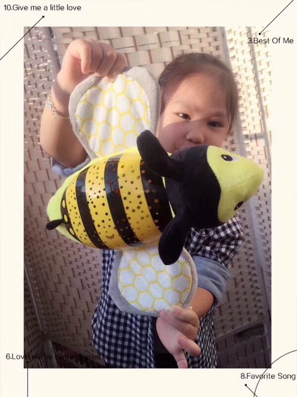 Cross-border children's animal electric music starry sky projection lamp Hippopotamus Elephant sleeping lamp Soothing sleep plush toy details Picture