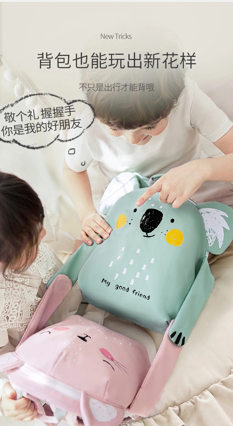 Kindergarten schoolbags for boys and girls, early education gifts with logo printing, ultra-light cartoon water-resistant backpacks for children aged 2 to 6 details Picture