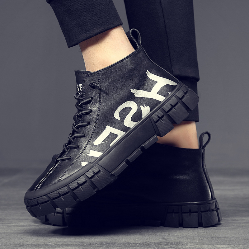 Martin boots men British wind high top shoes men winter new Korean work boots men versatile boots fashion boots boots