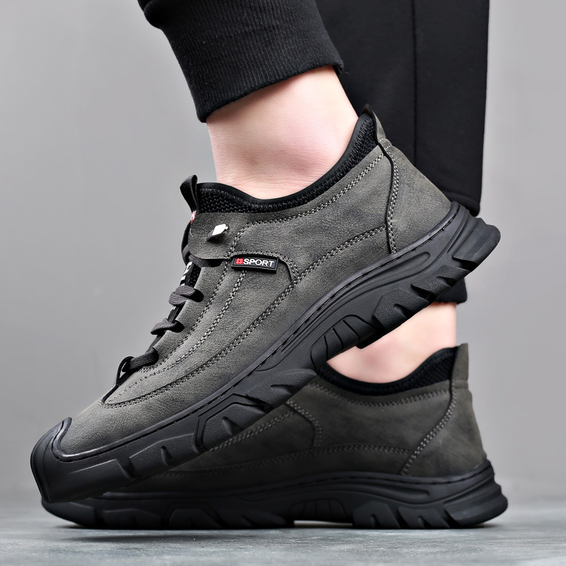202 new men's sports shoes men outdoor foot leather casual men's shoes outdoor sports casual shoes men