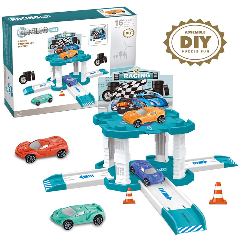 New children's assembly multi-storey car park, atmospheric track car model combination set, boys' toys wholesale Application Scenario