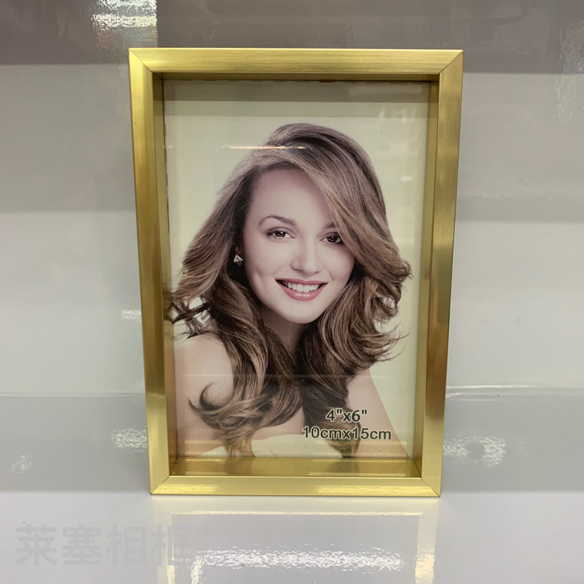 Gold-embossed PVC glass creative decorative items, photos, home decoration gifts, handicrafts, plastic photo frames