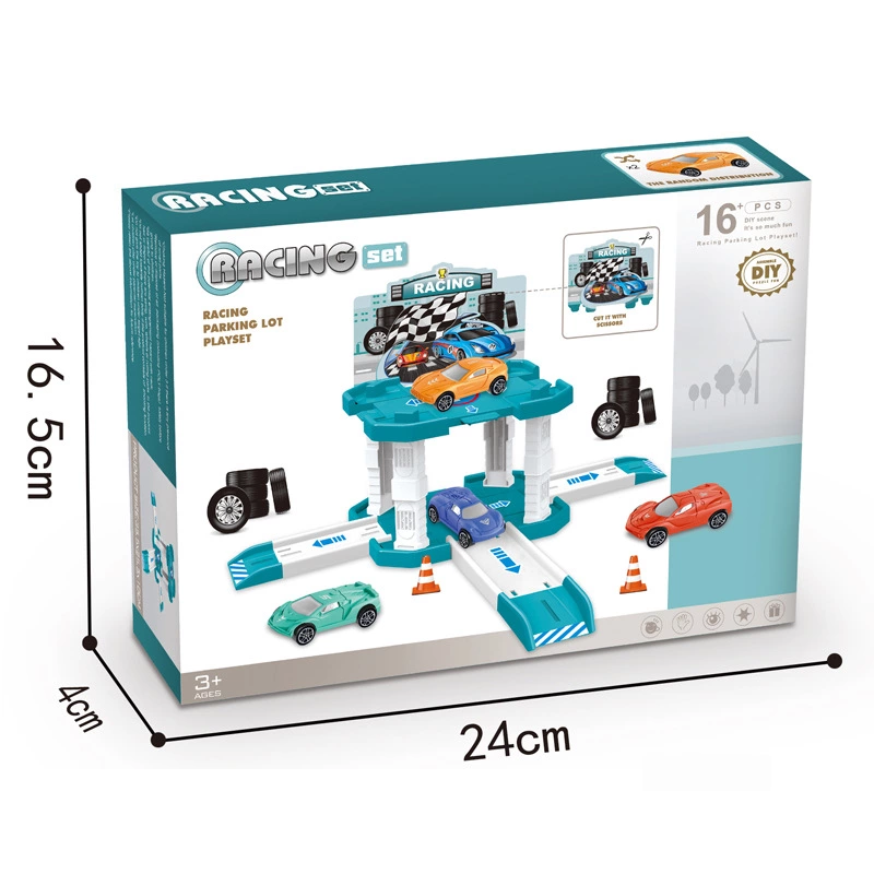 New children's assembly multi-storey car park, atmospheric track car model combination set, boys' toys wholesale Item Picture