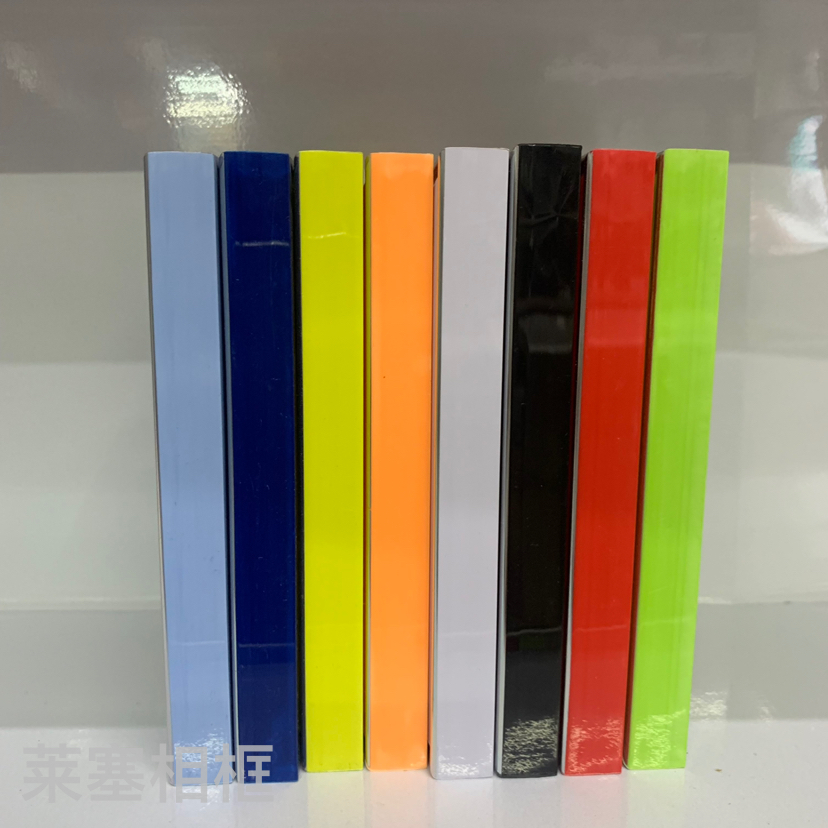 Photos of creative PVC glass ornaments with silver edges, home decoration gifts, handicrafts, plastic photo frames Item Picture
