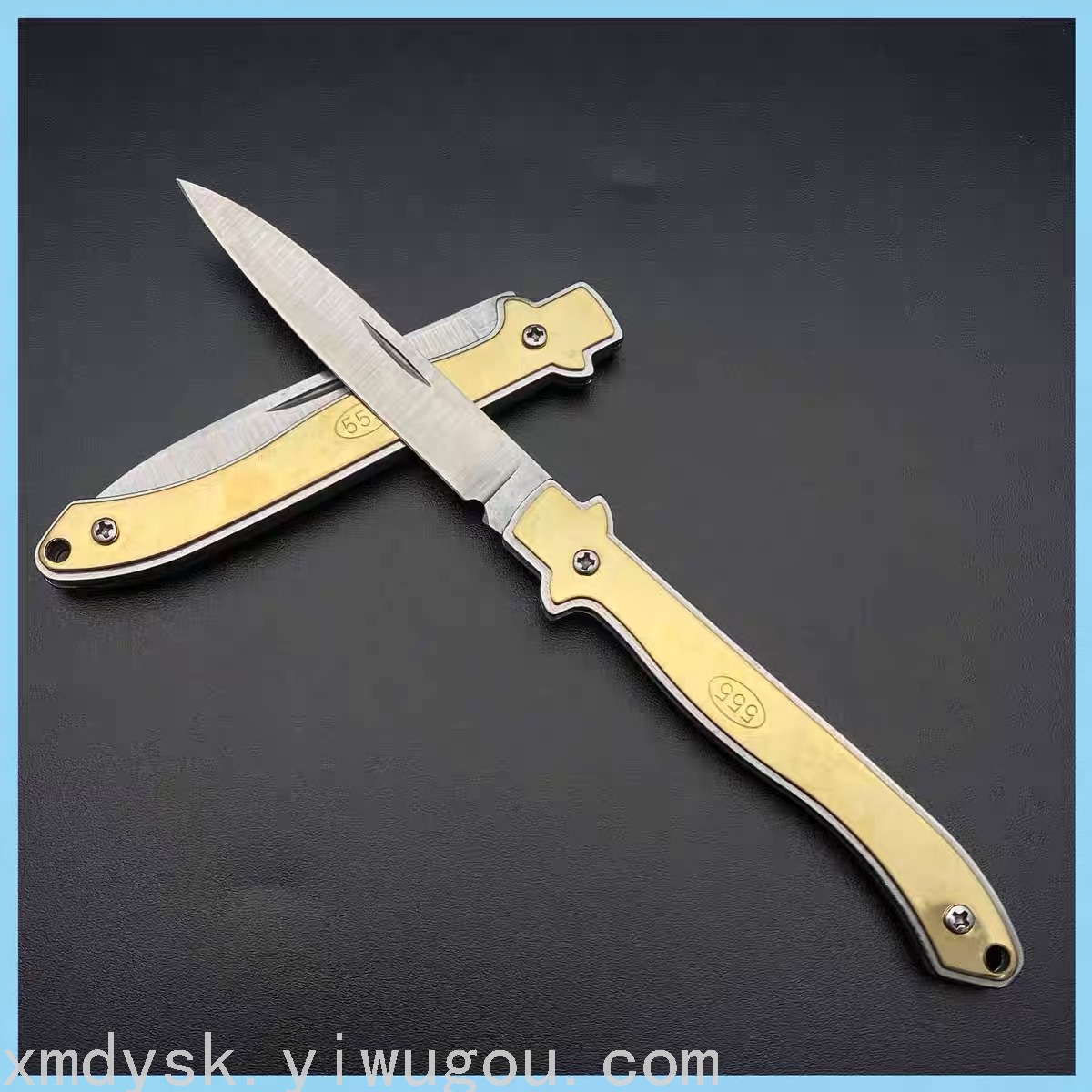 Fruit knives, portable express delivery knives, outdoor camping knives, 2-yuan store supply wholesale small knives, folding knives details Picture