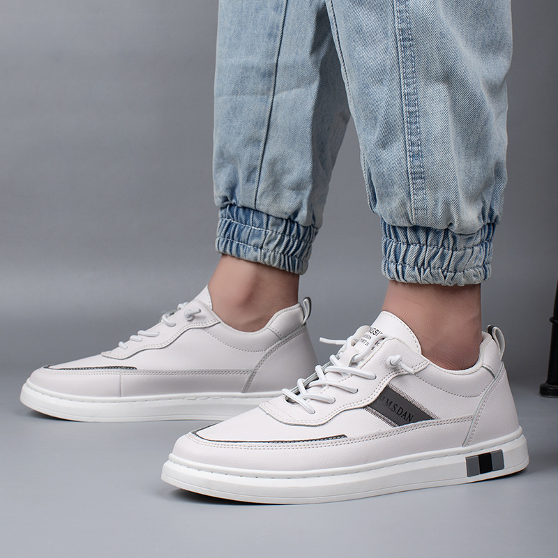 Recreational board shoe male 202 autumn new fund recreational shoe trend breathable small white shoe is versatile take comfortable male sneaker