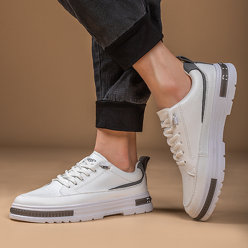 Recreational board shoe male 202 autumn new style men shoes recreational shoes tide breathable small white shoes sports shoes