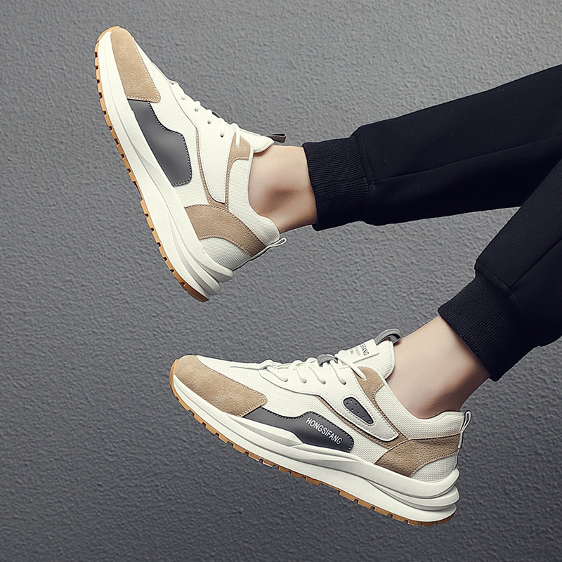 Board shoe male 202 autumn new fund recreational shoe trend breathable small white shoe is easy to match comfortable man lazy person shoe