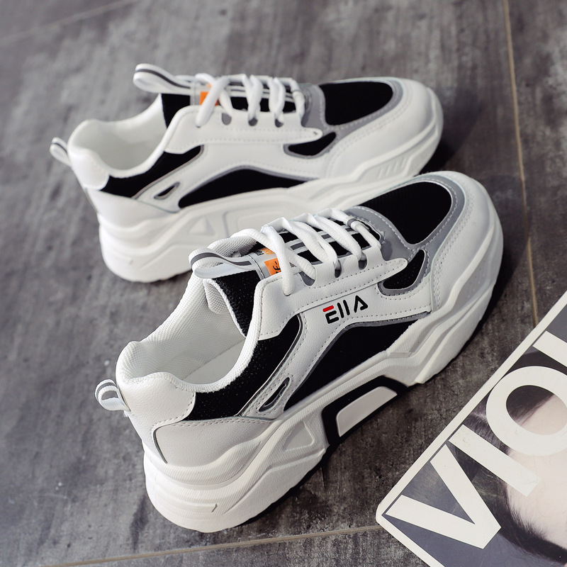 Dad shoes female 202 spring new Korean breathable students high sports shoes female casual shoes running shoes