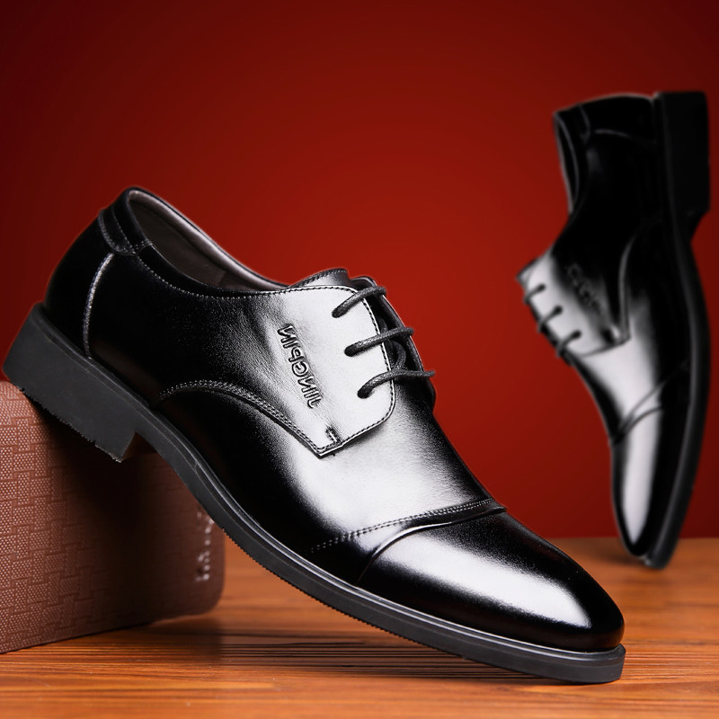202 Autumn new products men's business dress shoes men's casual shoes leather men's shoes round head single shoes wholesale shoes
