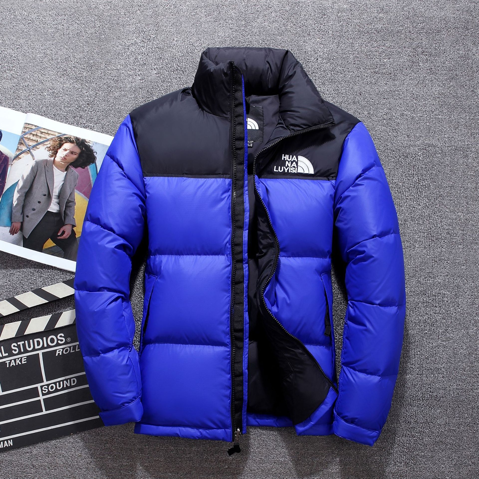 2021 North New Style Men's Down Jacket Korean version, large size, loose, short style, multi-color and multi-size for teenagers, one-piece consignment