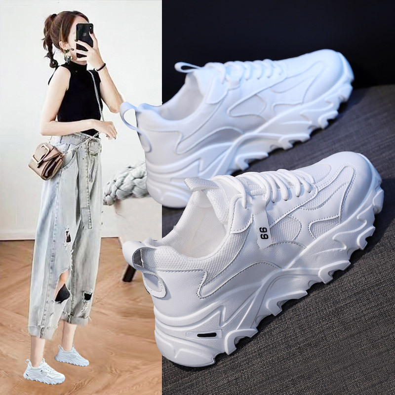 老爹鞋子女202秋季新款透气韩版运动鞋ins厚底学生跑步女鞋TT03