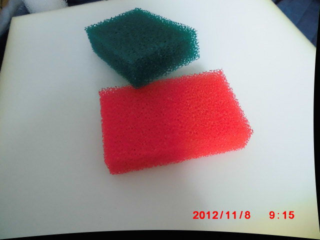 We supply filter sponge products and quick-drying cotton with different pore sizes ranging from 20 to 60PP full figure