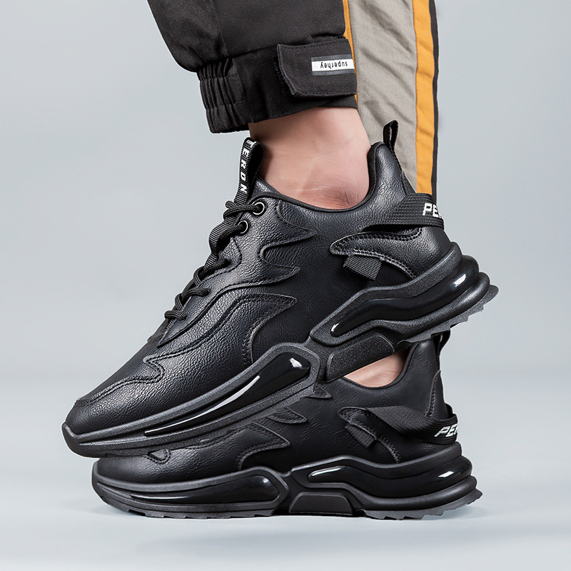 Casual men's shoes autumn 202 new tide shoes board shoes versatile small black shoes trend fashion comfortable sports shoes