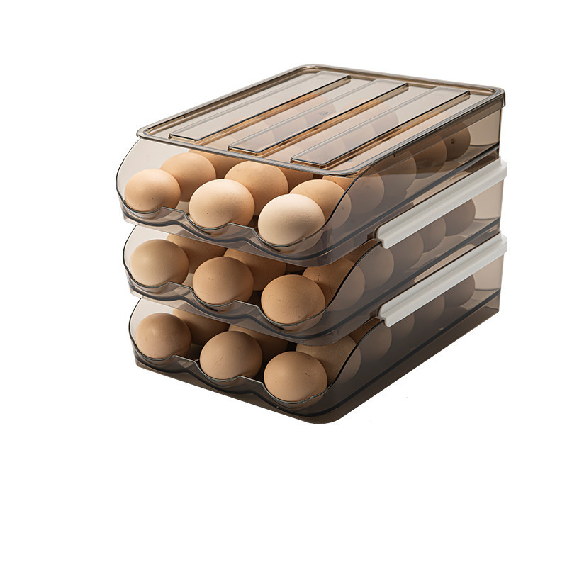 صندوق من البيض المتداول مع لفة لفة دائرية من الثلاجة، صندوق من البيض المتداول في المطبخ Item Picture