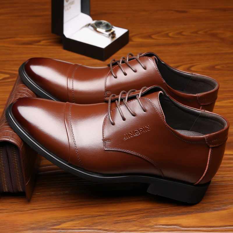 202 Spring new products men's formal leather shoes business interior height shoes casual single leather shoes men's shoes