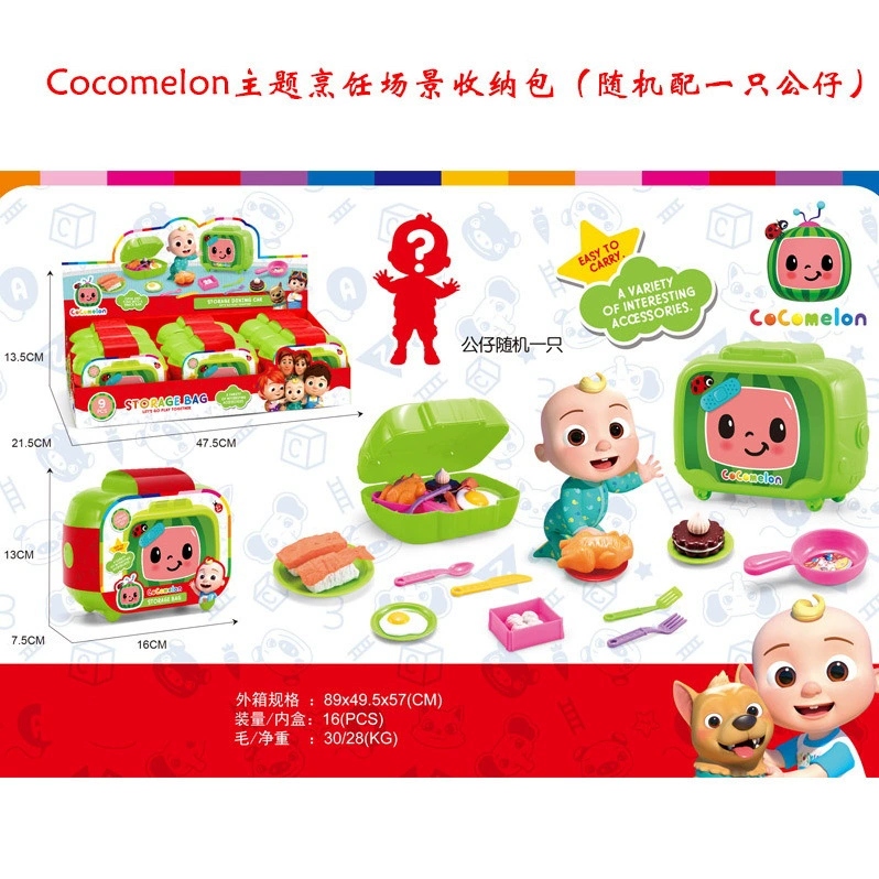 Cross-border new product Cocomelon Watermelon School Bus Doll Camper Van Park scene Children's House play toy h Item Picture