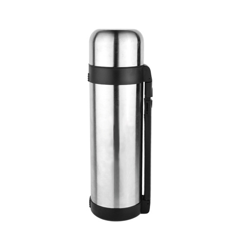 【 Factory Direct Sales 】 Reinforced plastic handle vacuum stainless steel double-layer wide-mouth thermos flask, thermos cup and flask sling