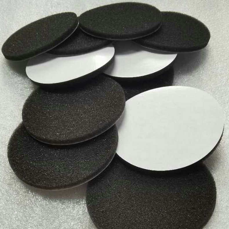 Colored heart-shaped sponge sponge gasket, fireproof and flame-retardant foam rubber pad, sponge foot pad, single-sided adhesive foam pad Item Picture