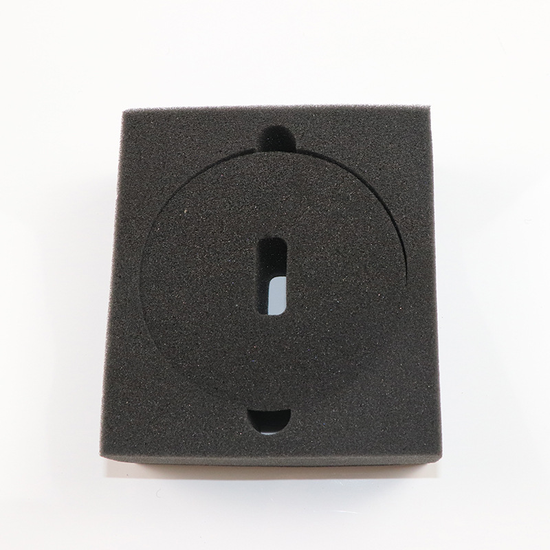 Black packaging sponge customized according to provided drawings, punched gift box filling factory direct sales, high-quality sponge wholesale Specification drawing