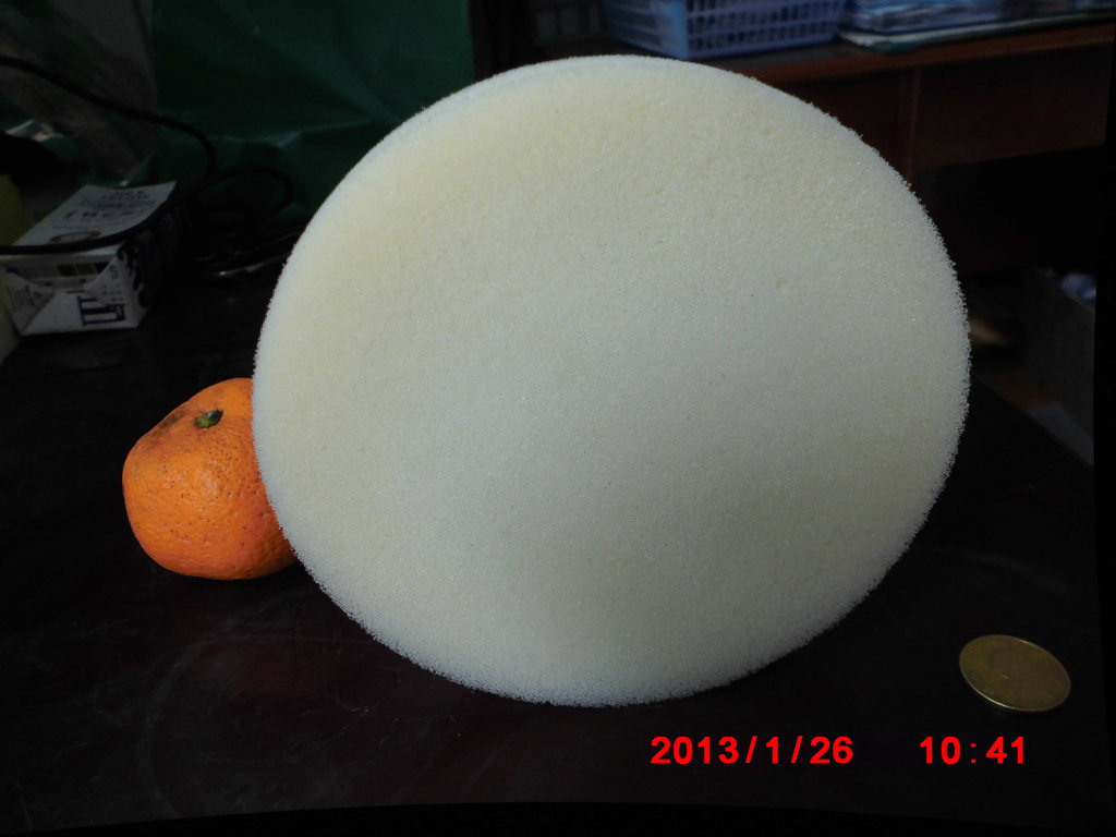 We supply sponge rings, circular sponges, cylindrical sponges, white sponges and black sponges details Picture