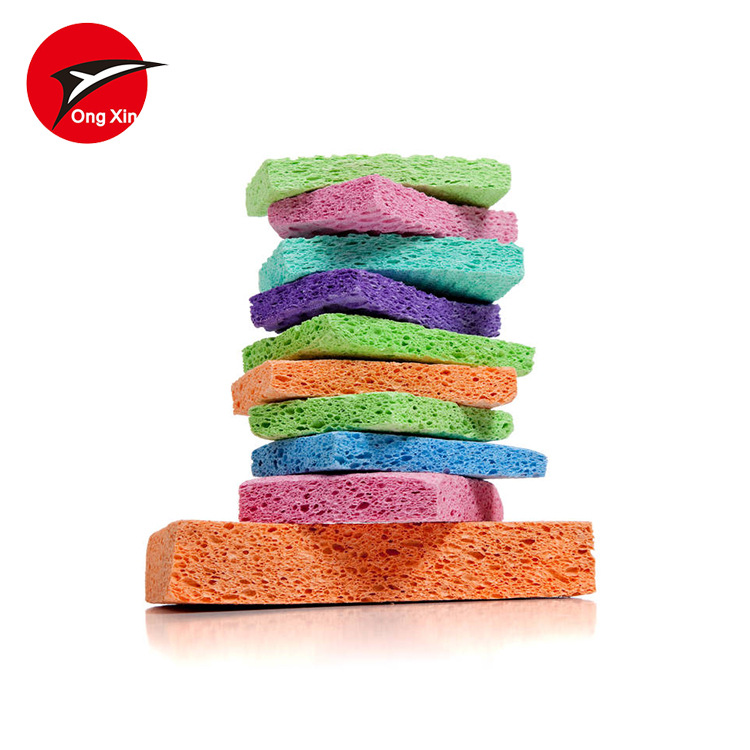 Irregular-shaped colored cleaning sponge, glass cup cleaning tools, sponge strips, lollipops, ice cream, dishwashing and bath sponges details Picture