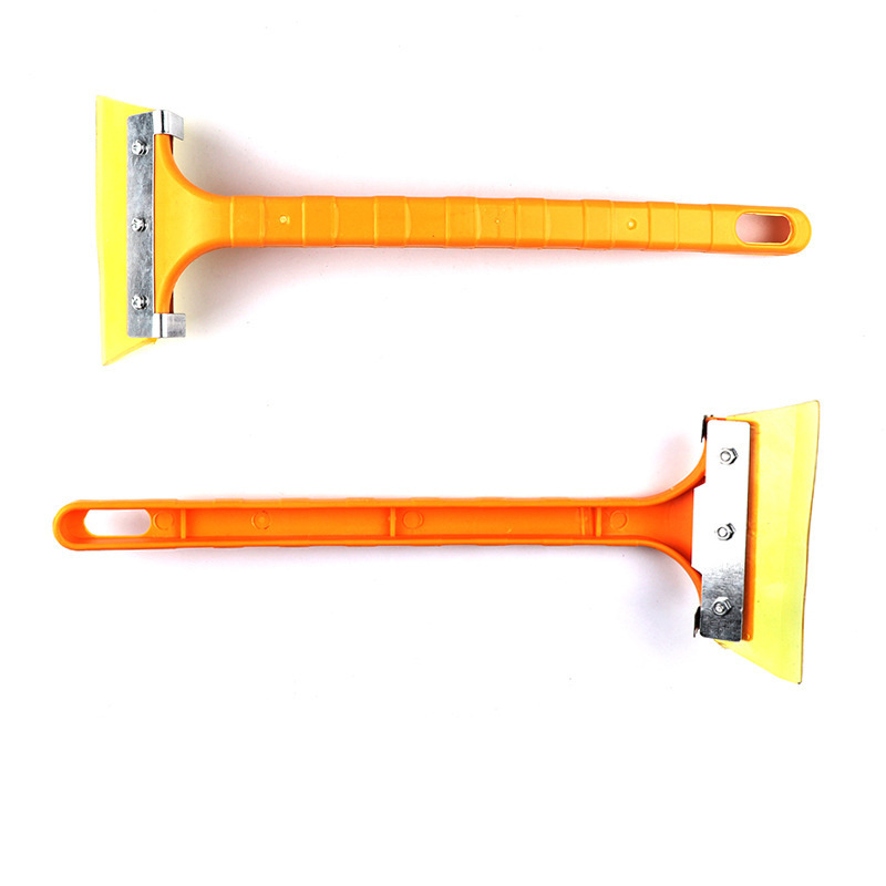 Long-handled ox-tendon snow scraper, Oxford snow scraper for cars, water scraper, film scraper, defrosting and de-icing scraper, snow removal Item Picture