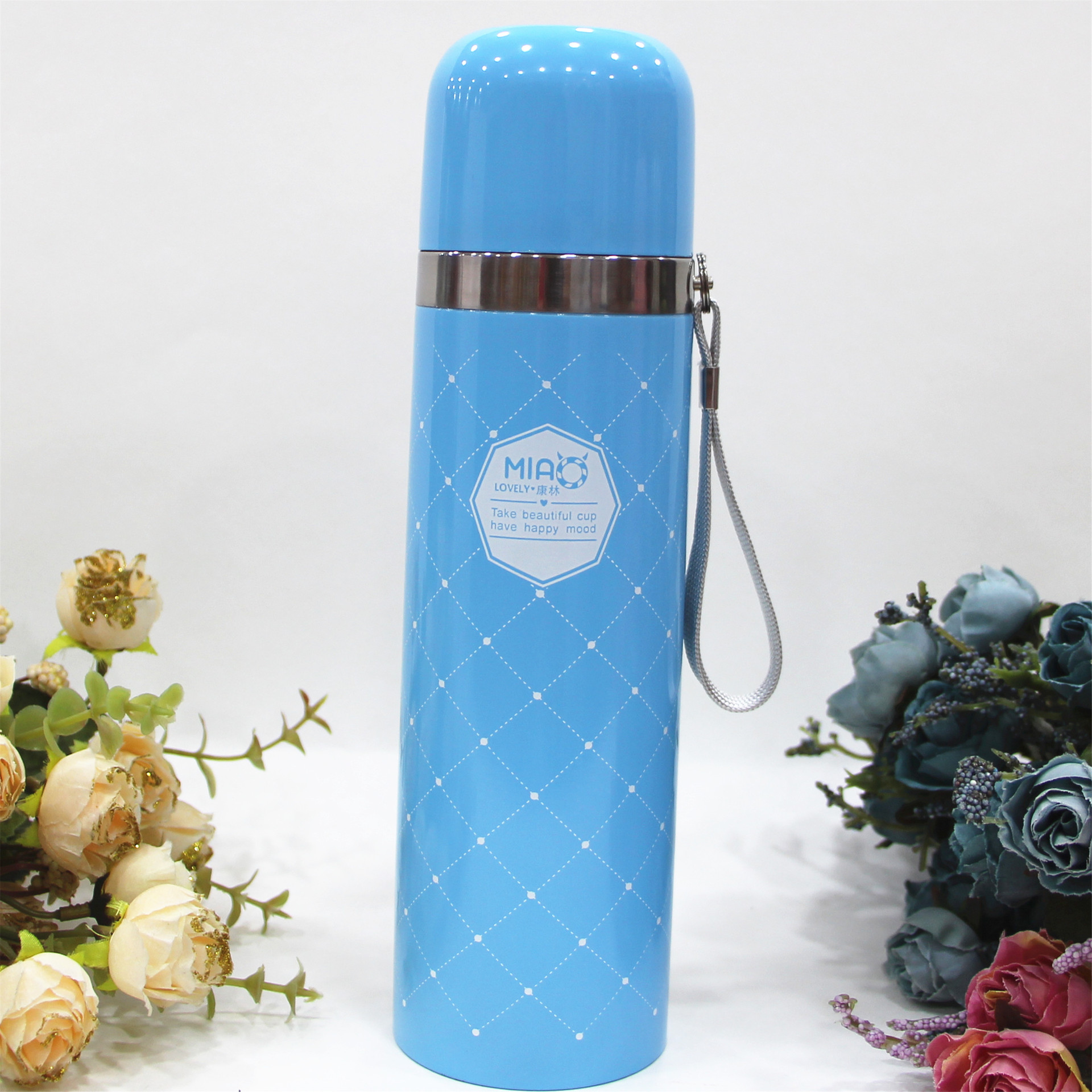 New high vacuum bullet-shaped 304 stainless steel insulated cups for boys and girls, student advertising cups, daily necessities supply details Picture